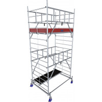 Krause Protec XXL Alumínium gurulóállvány Széles Kivitel 2,00X1,20 m munkamagasság 5,30 m (DIN EN 1004-1)