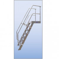 Krause Lépcső dobogóval 1000mm 60fokos 18 fokkal
