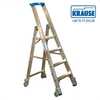 Krause Stabilo gurítható ipari állólétra, lépcsőfokos, 4 fokos