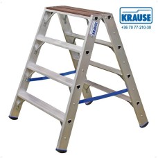 Krause Stabilo két oldalon járható lépcsőfokos létra fa fedőlappal 2x4