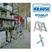 Krause Stabilo két oldalon járható lépcsőfokos állólétra 2x10 fokos