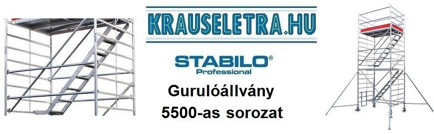 Stabilo 5500 ipari guruló állvány lépcsővel